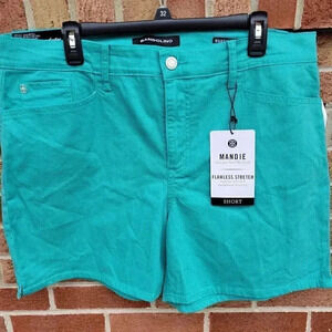 Bandolino Mandie Short Women's Size 16 New with Tags Moroccan Teal